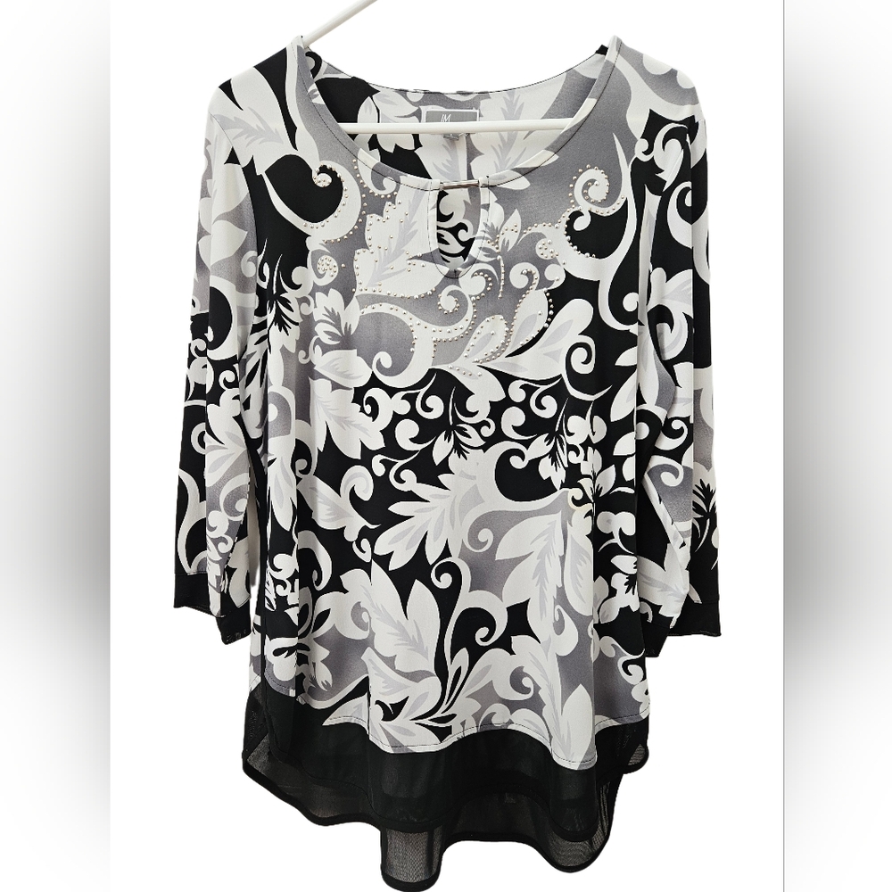 Womens Tunic/Blouse Top J M Collection Size:Large